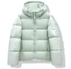 Nueva Chaqueta Corta de Plumas 2025 para Mujer, Holgada y Engrosada, Talla Pequeña, 90% Plumón de Pato Blanco, Abrigo de Invierno con Capucha, Moderno