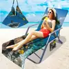 Fornecimento Exclusivo Transfronteiriço de Capas para Cadeiras de Praia de Microfibra, Série Oceano com Impressão Digital 3D, A partir de Uma Peça