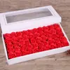 Dia dos Namorados Flor Eterna de Três Camadas Flor de Sabão Rosa Atacado Flor Artificial Cabeça de Flor de Sabão Decoração Caixa de Presente Buquê Presente