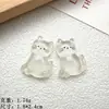 Hielo a través de lindos accesorios de resina de animales pequeños accesorios diy zapatos flor taza pasta pegamento en crema accesorios