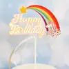Bolo Decorativo Estrela de Assar Arco-Íris Plug-in Festa Crianças Assar Plug-in Aniversário