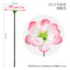 Simulación de loto PU Hoja de loto Dosel de loto con varilla Decoración china para el hogar Hotel Simulación Diseño de planta verde Brote de loto
