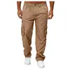Estoque grande transfronteiriço de comércio exterior Amazon wish tamanho plus calça macacão casual de algodão masculina larga K232