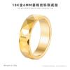 Anillo de acero de tungsteno con patrón de diamante de corte europeo y americano para hombre, anillo dorado que no se decolora, joyería inteligente individual para autodefensa