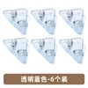 Clip Triangular de Colores, Clip de Plástico Multifuncional, Clip Transparente para Esquinas, Carpeta de Almacenamiento para Exámenes Estudiantiles, Diseño Creativo Anti-Rodamiento