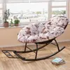 Mecedora, sillón reclinable, silla de jardín para el ocio, mecedora reclinable ampliada, mecedora de ratán arcoíris, sillón reclinable de ocio para sala de estar en casa