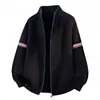 Suéter de punto con patrón TB de tres rayas, conjunto a juego para hombre y mujer, cárdigan con cuello alto, estilo "old money", tendencia otoño/invierno, venta al por mayor desde una fábrica transfronteriza