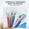 Pinza de Pato de Cristal, Pinza para el Cabello que no Marca, Pinza Especial del Peluquero para Permanente y Tinte, Pinza de Sección, Pinza para Flequillo, Pinza para el Cabello Lateral