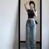 Jeans largos personalizados con letras para hombre, estilo Hong Kong, modernos, verano 2026, hip-hop, moda ins de alta calle, geniales