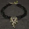 Joyería Vintage Transfronteriza Hd Industria Pesada Estilo Europeo y Americano Colección de Collares Exagerado Retro Personalidad Collar Tachonado de Diamantes