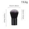 Cepillo de Base con Cabeza de Champiñón para Amazon Transfronterizo Cepillo para Contorno Facial Tubo de Aluminio Cepillo para Polvo de Manicura Multifuncional Venta al por Mayor