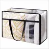 Bolsa de Almacenamiento Portátil de PVC Transparente, Bolsa de Almacenamiento Visible a Prueba de Humedad y Polvo, Gran Capacidad, Bolsa para Guardar Colchas para Mudanzas