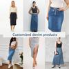 Jiajun Transfronteiriço Sazonal Xintang Capital Cowboy Jeans Crochê Meio Comprimento Roupas Juvenis Feitas Sob Medida