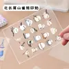 80 adesivos de transferência fofos de pintassilgo de cauda longa em estilo cartoon, pássaro rechonchudo desenhado à mão, à prova d'água, para cadernos e celulares DIY