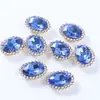 Girasol Ovalado Punto Diamante Cosido a Mano Diamante Joyería DIY Pasador Joyería Accesorios Diamante de Vidrio Nacional Aaa