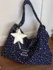 Bolsa de ombro casual estilo coreano com estampa floral Shuai Mi Jia para mulheres, novo modelo 2026, bolsa tote de grande capacidade, bolsa de ombro fashion