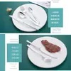 Faca de Bife e Garfo Estilo Ocidental 430L Aço Inoxidável Colher Talheres de Mesa para Hotel Venda de Estoque