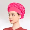 Gorro de Noche Satinado de Ala Ancha Alta Elasticidad Más Vendido Transfronterizo, Gorro para Cuidado del Cabello de Salón de Belleza para Mujeres, Gorro Postparto para Quimioterapia