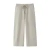 2026 Nueva Sudadera Suave 1255812 Pantalones Casuales Rectos Sueltos Adelgazantes de Cintura Alta 219570.25kg Conjunto de Pieza