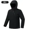 Jaqueta softshell externa de primavera para homens e mulheres, com capuz, estilo montanha, impermeável e à prova de vento, jaqueta softshell unissex