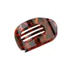 Accesorios para el Cabello Transfronterizos Estampado de Leopardo Mate Redondo Plano Pasador de Pelo Pasador de Gama Alta Pasador para el Cabello de Mujer Parte Trasera de la Cabeza Pinza de Tiburón Venta al por Mayor