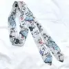 Faixa de cabelo Hanfu estilo chinês antigo faixa de cabelo estilo tinta lenço de seda estilo chinês tinta bambu fita amarrar bolsa cinto acessórios de vestuário