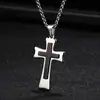 AliExpress alta venda europeia e americana religiosa novo criativo aço inoxidável pingente de cruz unissex fábrica de origem