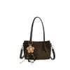 Bolsa pequena quadrada popular de estilo coreano para mulheres deste ano, novidade do Outono de 2026, cor sólida, simples, bolsa de ombro único, para o trabalho, bolsa transversal