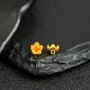 Accesorios de loto chapados en oro y plata 925 con incrustaciones de rojo del sur, pulseras y collares hechos a mano, accesorios de corte retro artesanales