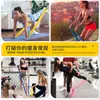 Hoja de Tensión para Yoga Marca Personalizada Estiramiento Corporal Fitness Danza Latina Cuerda Elástica Banda de Resistencia Se Puede Imprimir con Logo