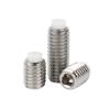 Máquina de émbolo con cabezal de goma y alambre superior de POM con perla ondulada de nailon de acero inoxidable 304, tornillo de amortiguación de medidor M3M4M5-M12