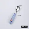 Aço inoxidável 304 Talheres infantis colher de desenho animado criativa colher para bebê comer suplemento alimentar conjunto de garfo e colher presente combinação
