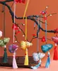 Saquitos de Fragancia Estilo Tradicional, Bolsas de Artemisa para el Festival del Bote del Dragón, Adornos Colgantes para Coche, Saquitos de Fragancia de Artemisa, Saquitos Vacíos Estilo Chino, Regalos Souvenir al por Mayor