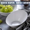 Fábrica de cuencos de cerámica personalizados, venta al por mayor, cuenco diagonal creativo de color sólido con forma, cuenco de ensalada de estilo occidental, cuenco de cocina de hotel, vajilla