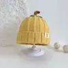 Gorro de Punto de Calabaza de Dibujos Animados para Bebé, Gorro Baotou para Bebé de Otoño e Invierno, Estilo Coreano, Lindo Gorro de Lana de Algodón Cálido para Bebé