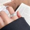 Anillo sencillo de plata 925, anillo que no se decolora, diseño de nicho, sensación de estilo ins, joyería simple, anillo de plata esterlina de alta gama, venta al por mayor para mujeres