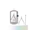 Lmltop Set de 2 Piezas para Eliminar Piel Muerta Jjf21 Empujador de Acero de Doble Cabeza y Tijeras para Piel Muerta, Herramientas Especiales para Manicura y Cuidado de Uñas