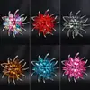 Broche de Acrílico da Moda para Mulheres, Alfinete Eletrodepositado em Liga, Broche Acessório de Roupa