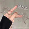 Gafas de Lectura para Mujer Ojo de Gato, de Alta Gama con Montura Dorada, Efecto Iluminador, Gafas Elegantes para un Look Refinado, Adecuadas para Caras Pequeñas, Bloqueo de Luz Azul, Montura de Aspecto Natural