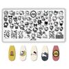 Dibujo Animado Kt Cat Arte de Uñas Impresión Plantilla de Arte de Uñas para Principiantes Anime Mickey Mouse Sello Impresión Placa de Acero