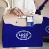 Bolsa de Regalo para Incorporación de Empleados Corporativos con Logo Imprimible, Bolsa de Regalo de Fieltro de Aspecto Elegante Estilo Empresarial, Bolso de Mano de Fieltro