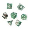 Dados de Resina Jogo de Mesa DND Dungeons & Dragons COC Roleplaying TRPG Cthulhu Poliédricos D4-D20 Conjunto de 7 Peças