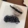 Pinza de Plátano de Organza con Puntos Corbata Cola de Caballo Alta Pinza Vertical Simple Moda Estilo Coreano Accesorios para el Cabello Coreanos Sensación de Lujo Ligero Pinza para el Cabello para Mujeres