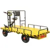 Camión eléctrico de plataforma de cuatro ruedas, burro de conducción inversa, carrito de logística de fábrica, carrito de transferencia de almacenamiento de 1 tonelada