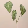 Hoja de Lirio de Calas Planta Verde Artificial Decoración del Hogar Arreglo Floral Planta Falsa Sala de Estar Mesa de Café Bonsái Micro Paisaje Creando Paisaje Yin Lian
