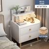 Mesa de Cabeceira Simples Moderna Simples Armário de Armazenamento Doméstico Prateleira de Armazenamento Elevada Quarto de Aluguel Mini Armário