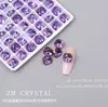 K9 Nuevo Super Flash Fondo Puntiagudo Primavera y Verano Piedra Preciosa 8mm Cuadrado Gordo Manicura Diamante Colorido Diamante de Forma Especial Joyería para Manicura Cuadrada 27