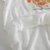 Te encantará tan pronto como lo recibas~ Camiseta de Manga Corta con Estampado de Dibujos Animados para Mujer, Verano 2026, Ajustable con Cordón, Delgado, Casual, Versátil, Top Corto