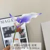 Flor artificial de alta gama de un solo tallo EVA doble pétalo Lirio de Calas estilo silvestre decoración de arreglo floral de boda flor artificial materiales florales de comercio exterior
