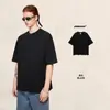 Camiseta Leve Bk Roupas Masculinas 190g Algodão Puro Leve Cor Sólida Estilo Básico Tendência Ombro Caído Manga Curta Camiseta para Homens.